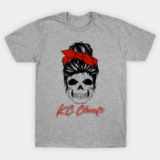 Kansas City Chiefs Skull T-Shirt